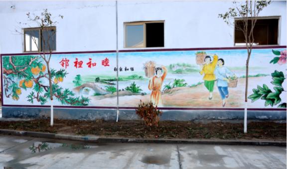 旬邑乡镇文化墙 乡风文明焕发新活力