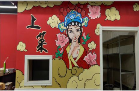 旬邑墙体彩绘的发展和应用